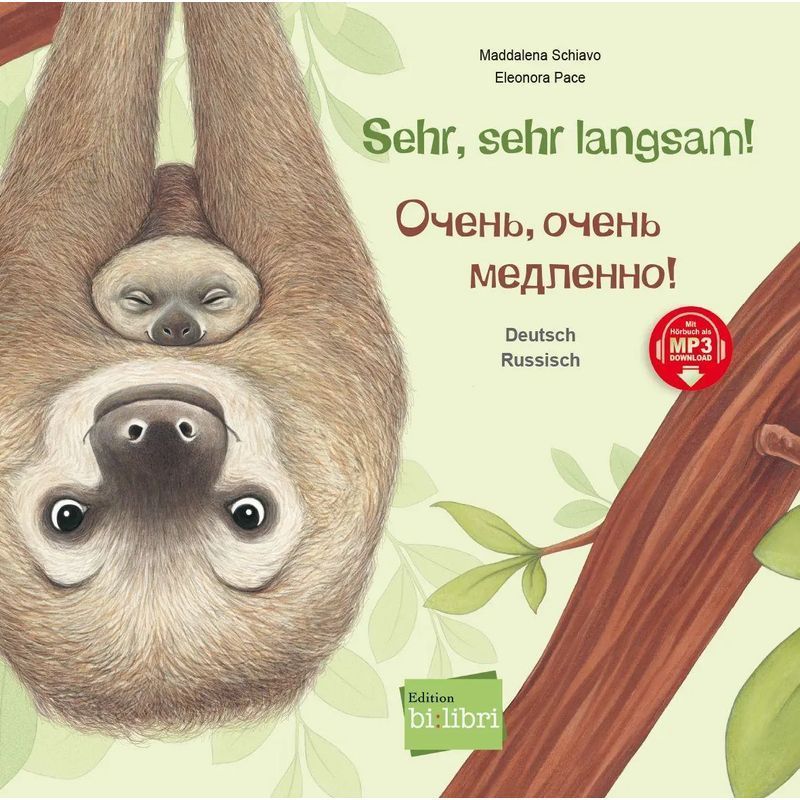 Very, Very Slow (german Russian) - Book - Bilingual Children's Book With Mp3 Audiobook For Download - Maddalena Schiavo - 32 Pages - German - 2026 - Bilibri - Ean 9783695004867