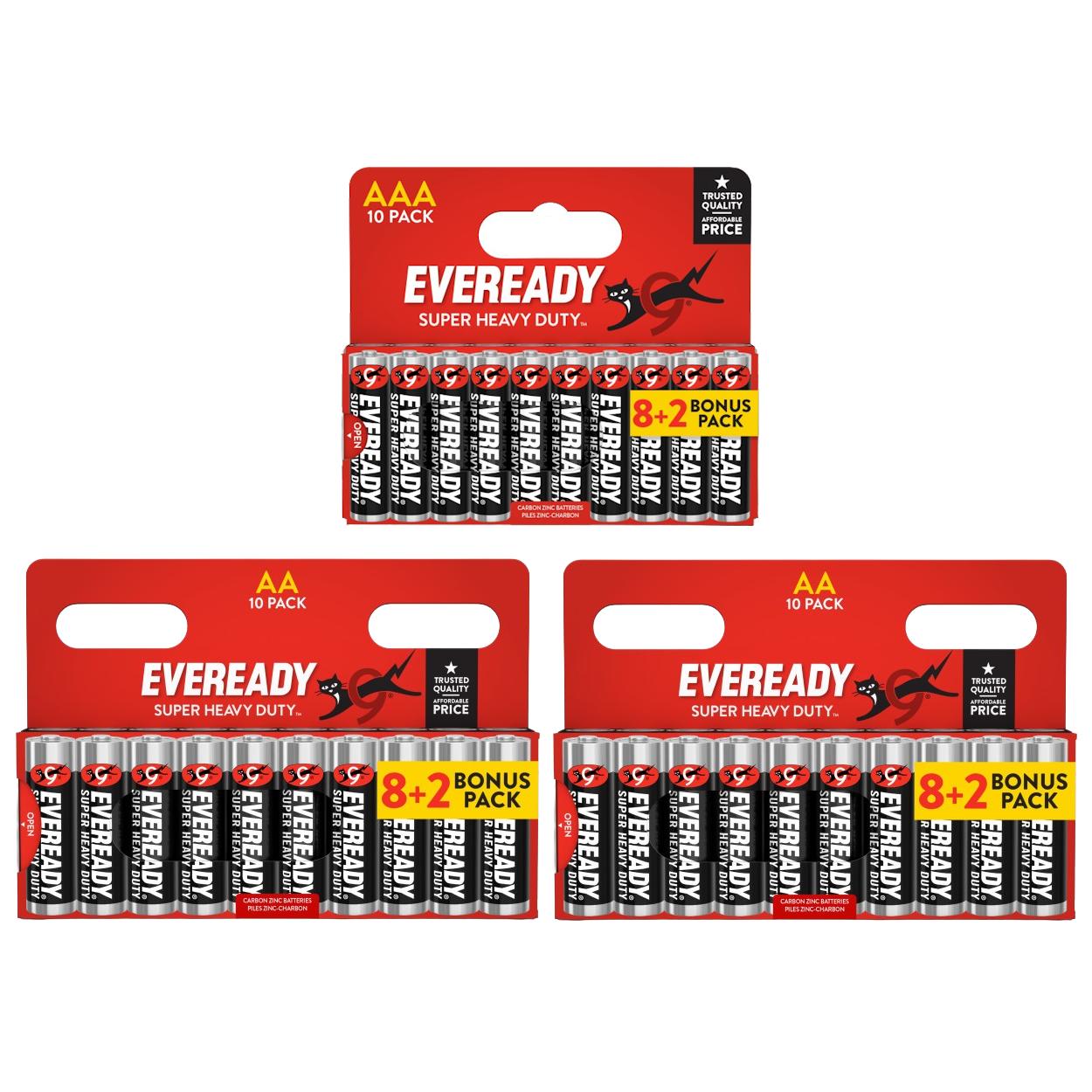 TEMU 20x Aa & 10x Aaa Duty Batteries (30x Batteries)