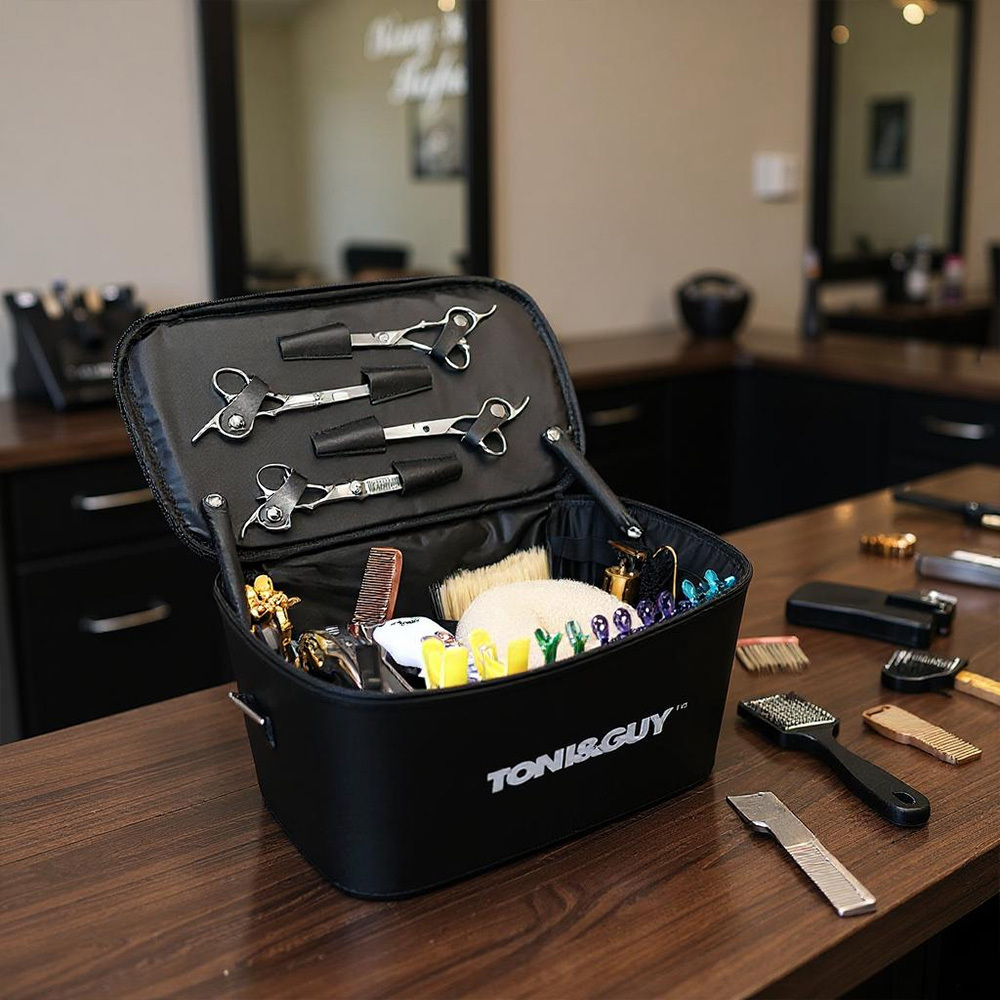TEMU Multi Function Hairdressing Bag, Large Capacity Hairdresser Tool Box, Handheld Zipper Salon Tool Organizer For Professional Stylists, Travel &