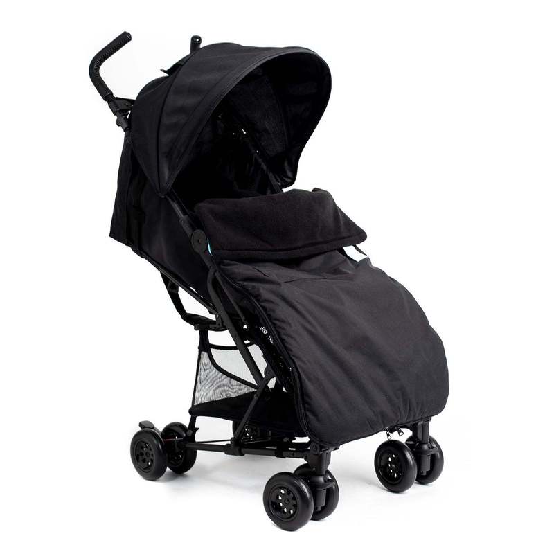 Buggysnuggle X Roma Black Fleece Pram Liner