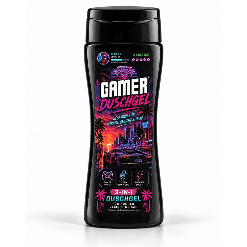 Image of Gamer Shower Gel - Funny 3-in-1 Shower Gel & Gift For &