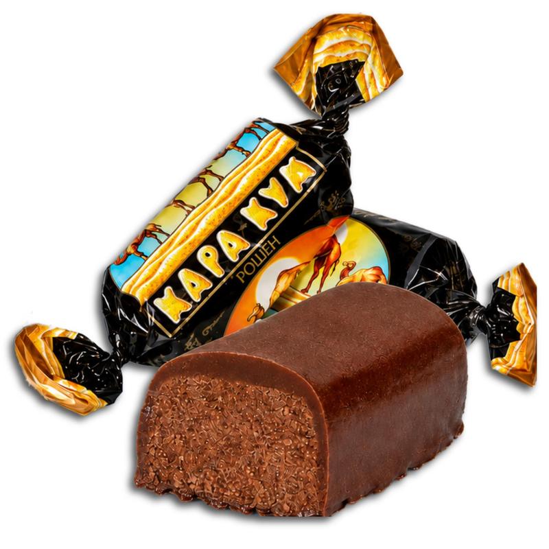 Image of Roshen "kara-kum" Chocolates In Chocolate Glaze, 200g
