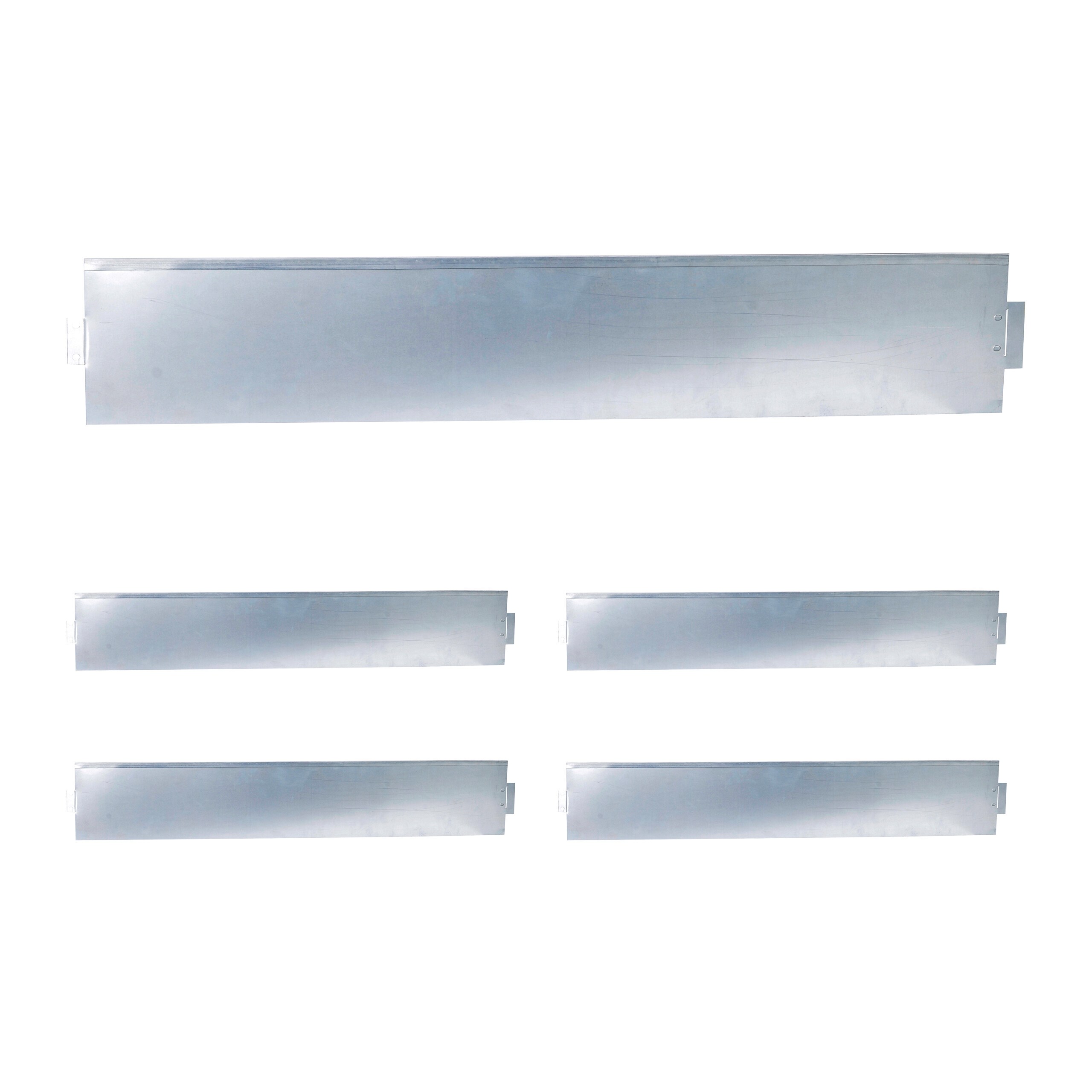5pcs Of Lawn Edging In Silvery - (w)100 X (h)18 Cm