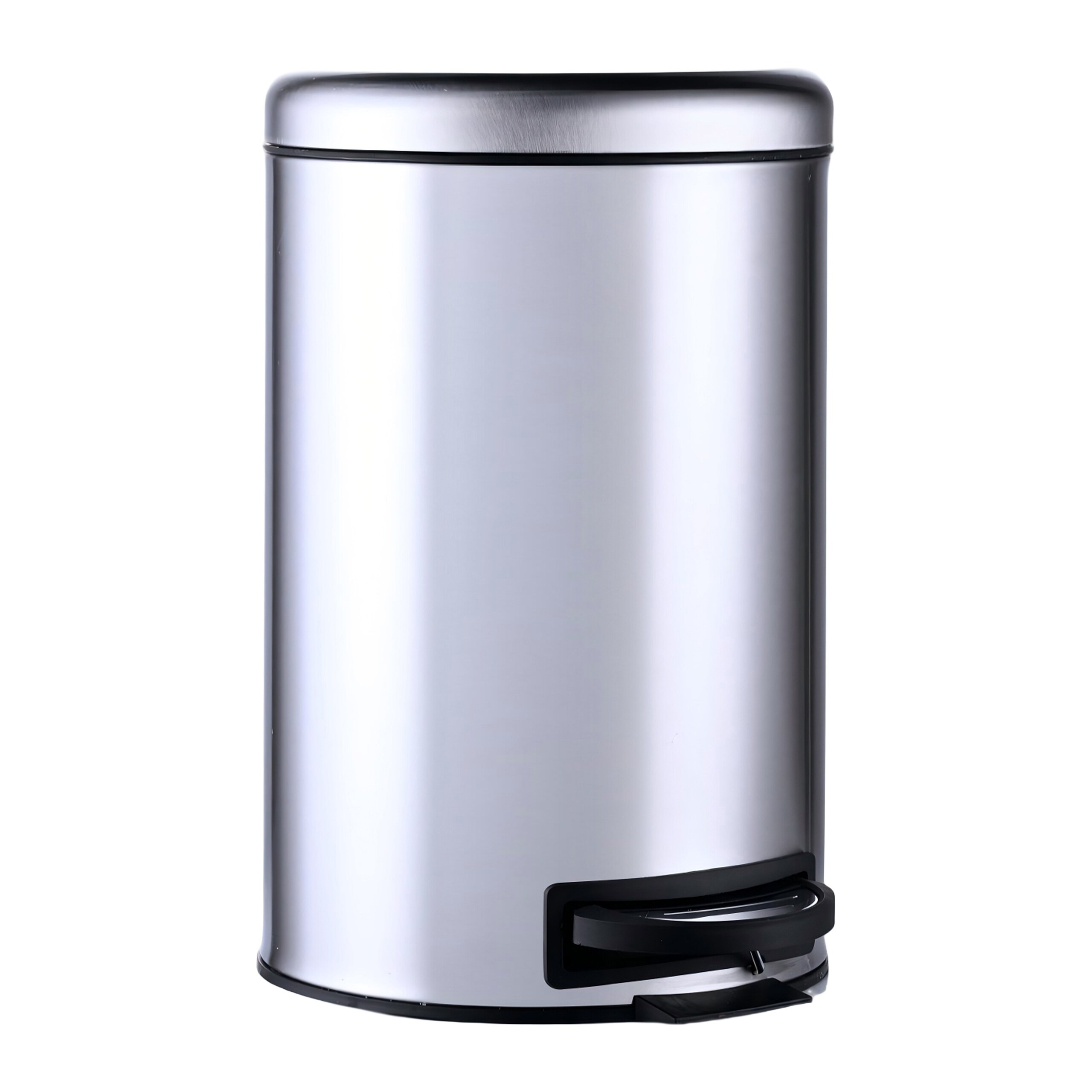 Silver Trash Can - 12 Liter