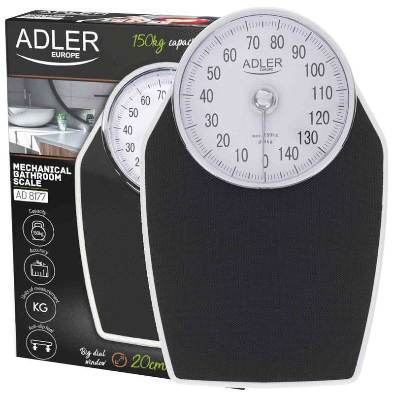 Image of Reliable Mechanical Bathroom Scale With Clear 20 Cm Dial – Classic And Precise Up To 150 Kg