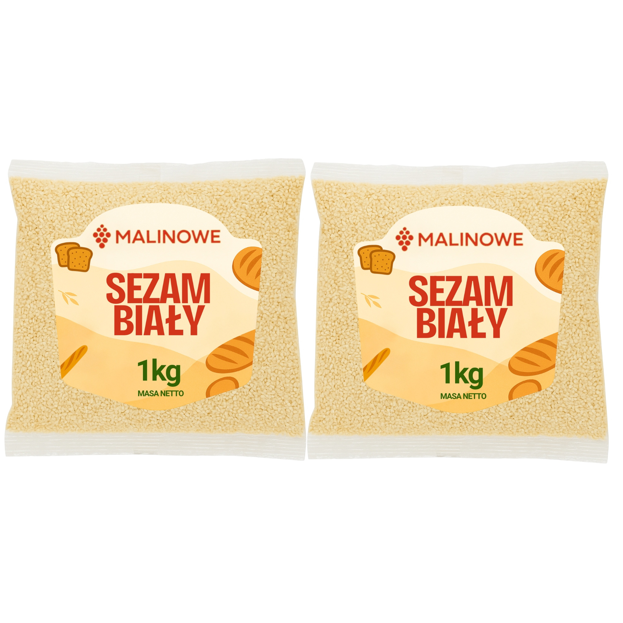 Image of Sezam White Husked 2x1kg Sesame Grain Excellent High Quality