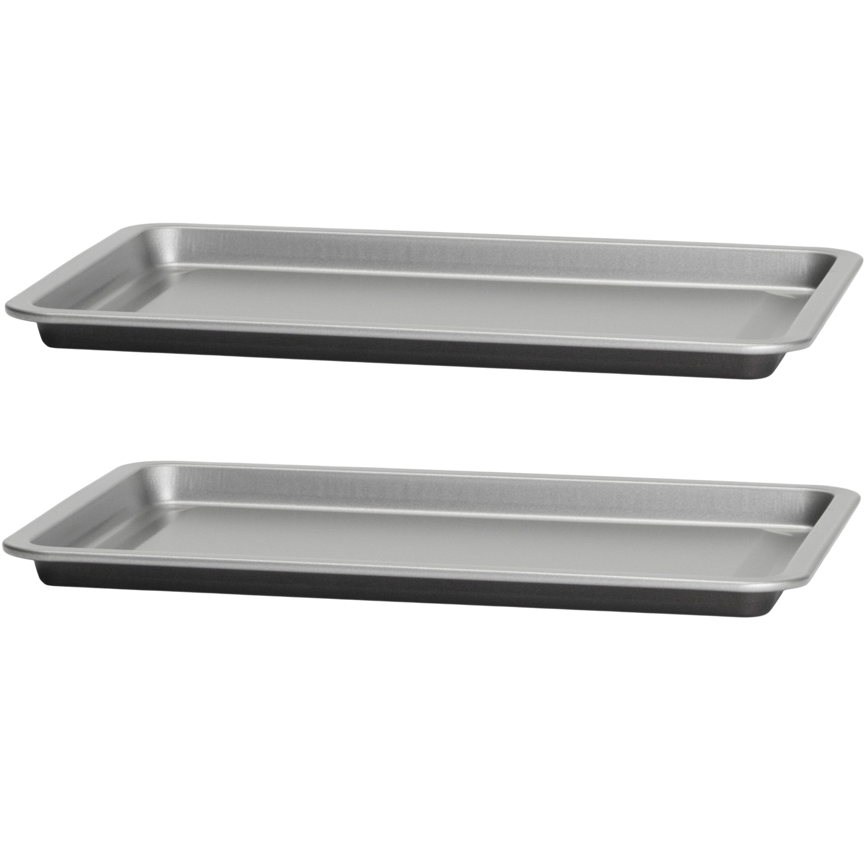Image of 2pcs Of Baking Sheet 25x18.5x1 Cm For The Hot Air Fryer Air Fryer - Angular Rectangular Accessory Steel Sheet Coated Up To 230°c Baking Tin
