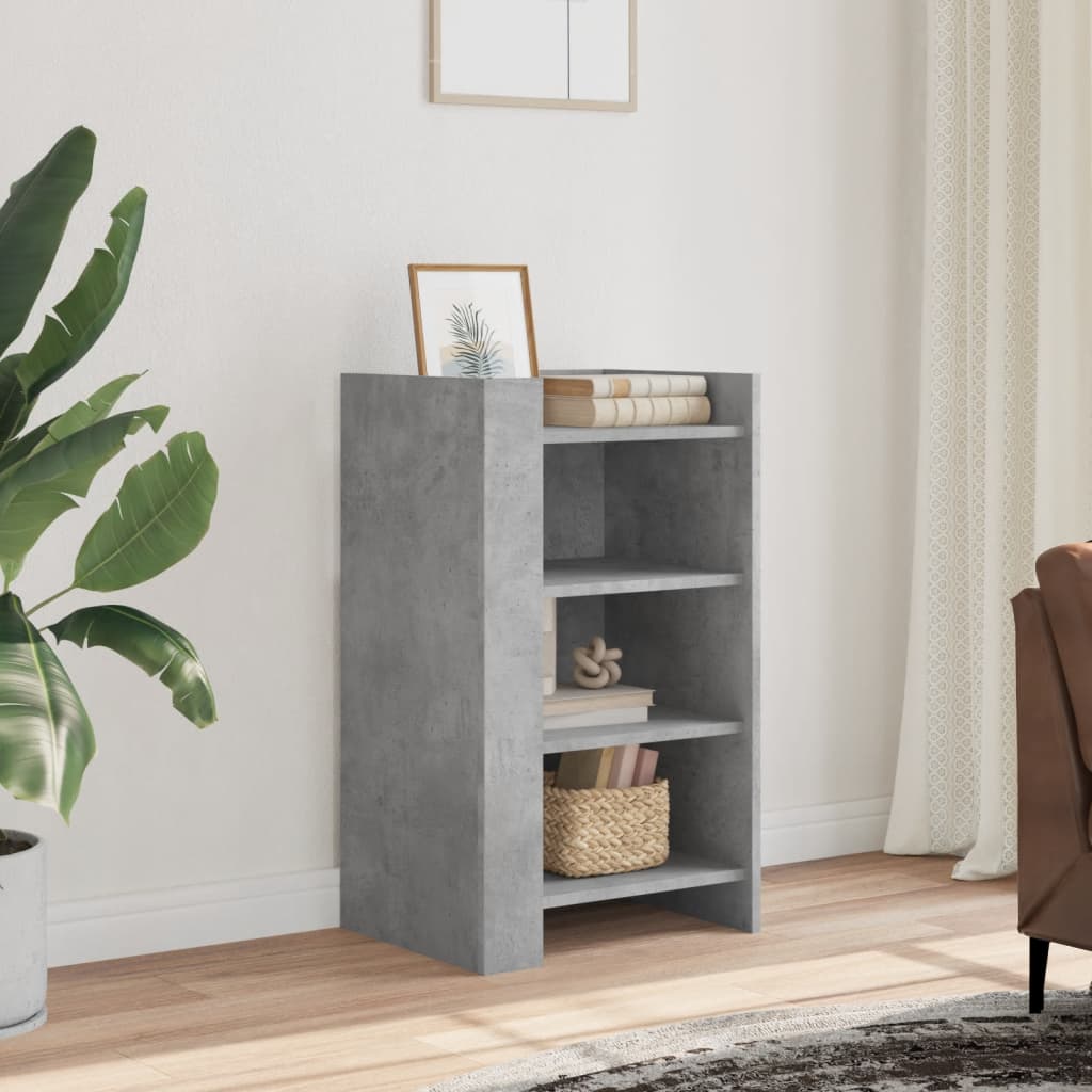 Vidaxl Buffet Béton 45X35x75 Cm Bois D'ingénierie, Armoire, Armoire Latérale, Armoire De Rangement, Armoire, Placard, Buffet Haut