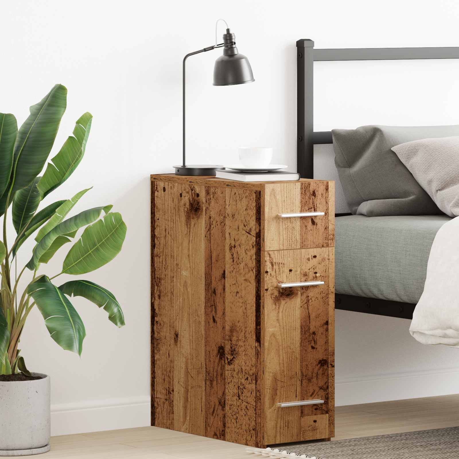 Apothecary Cabinet 20 X 45.5 X 60 Cm Wood Material, Cabinet, Rectangular Shelf, Wood, Practical Indoor Solution