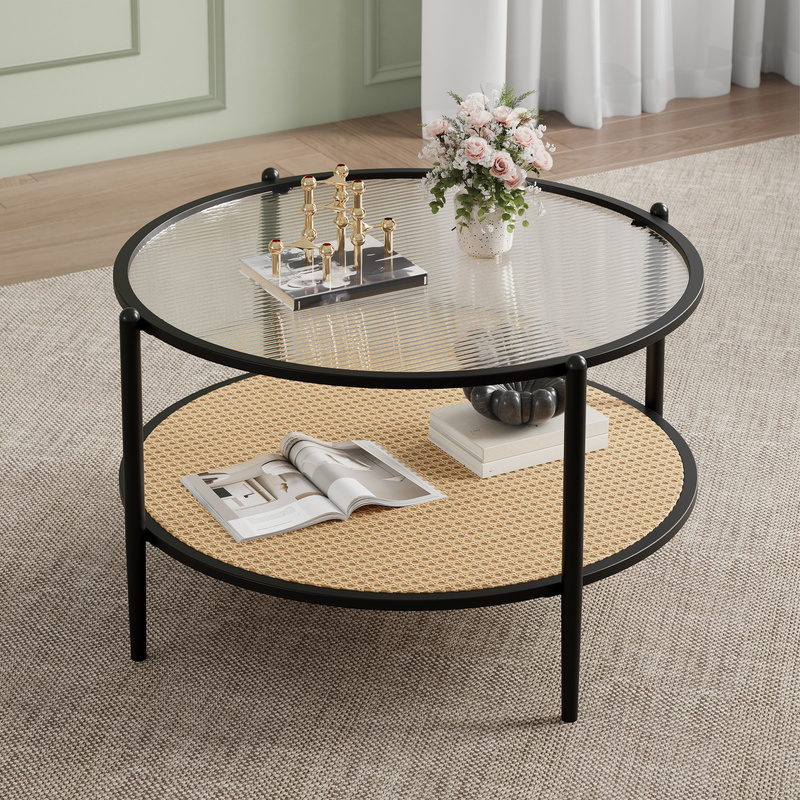 Image of 1 Metal Round Side Table