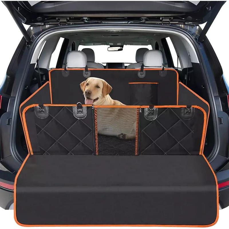 E-shop Kofferraummatte für Auto, wasserdichte Abdeckung für Tiertransport mit Tasche und abnehmbarem Netz.