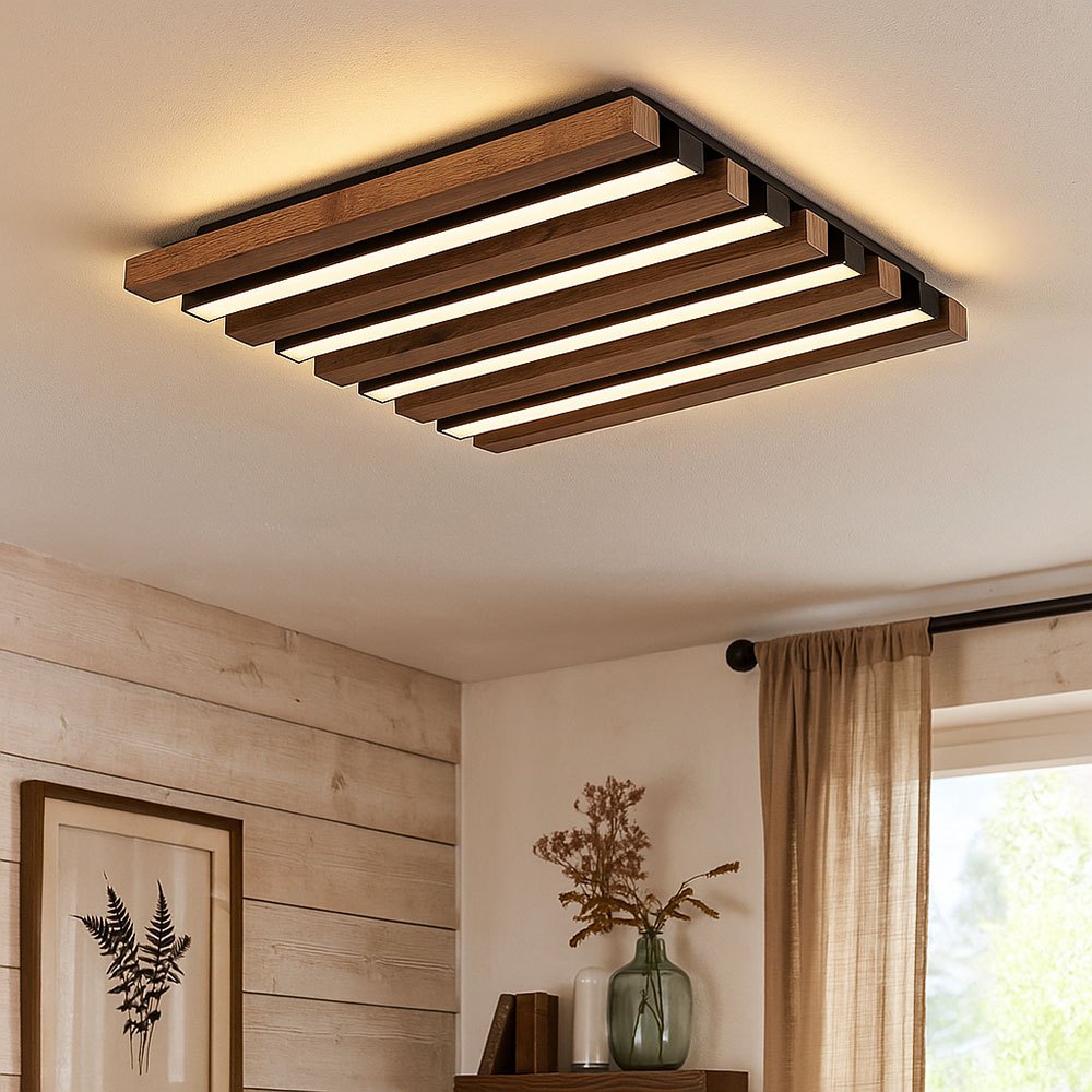 Led Ceiling Light Room Lamp Ceiling Lamp ,metal, 15w 800lm Warm White, Lxbxh 82x31x9.5 Cm