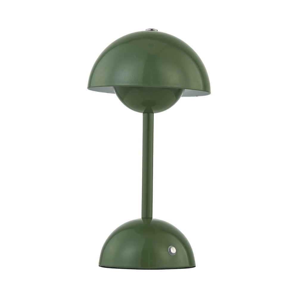 First Choice Lighting Eleanor - Sage Green LED Rechargeable Touch Table Lamp