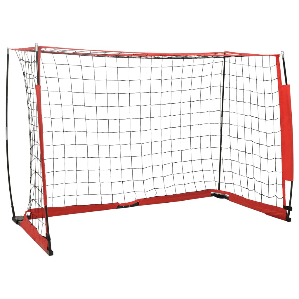 Image of Vidaxl Collapsible Football Goal Football Net Goal Wall Goal Football Net Goal Net 184x91x124.5cm Steel
