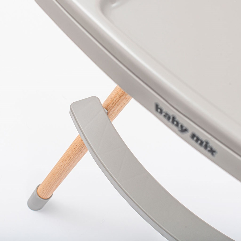 Baby Mix Freja Drvena Visoka Stolica u Prašnjavo Ružičastoj Boji