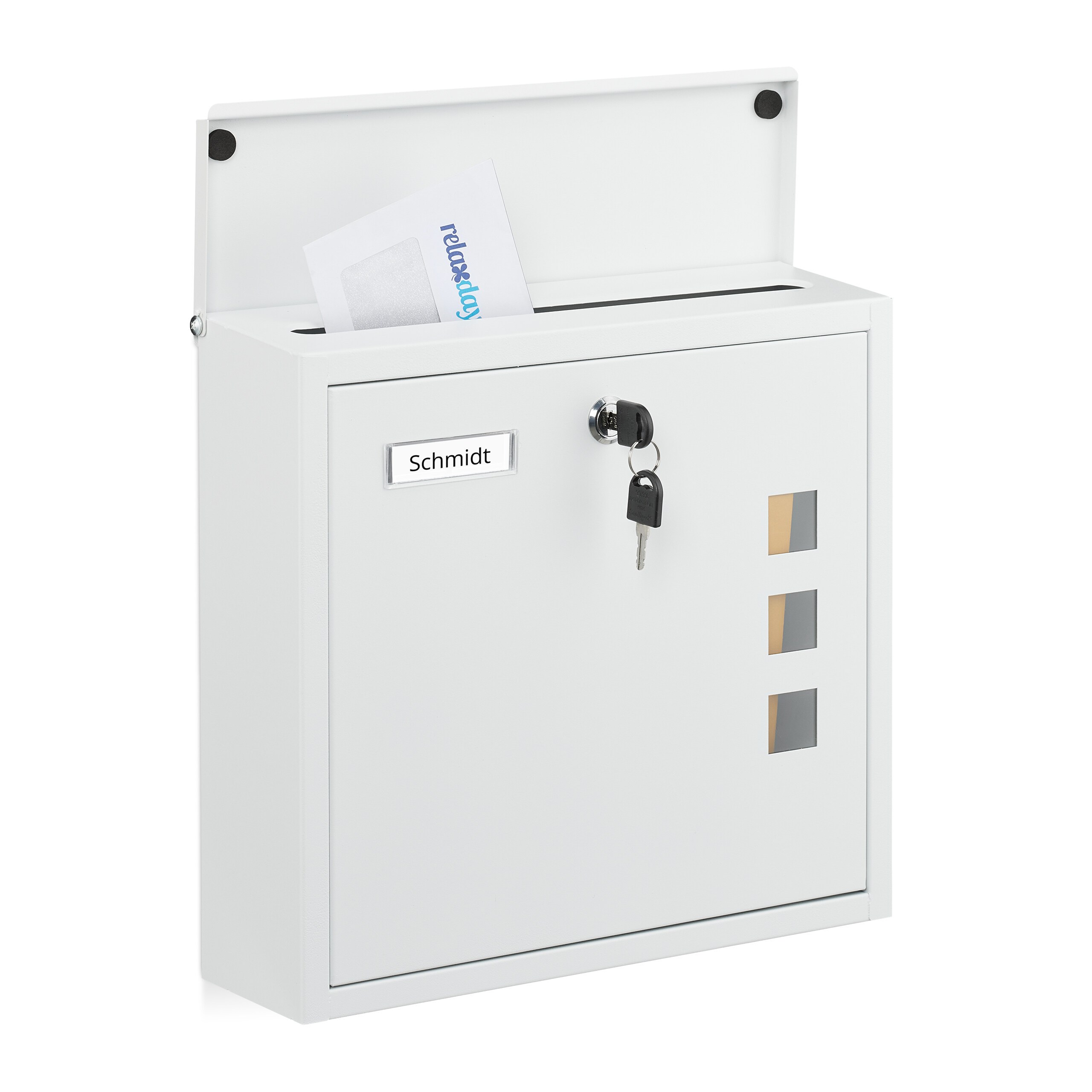 Image of White Mailbox - (w)35 X (h)33 X (d)12 Cm
