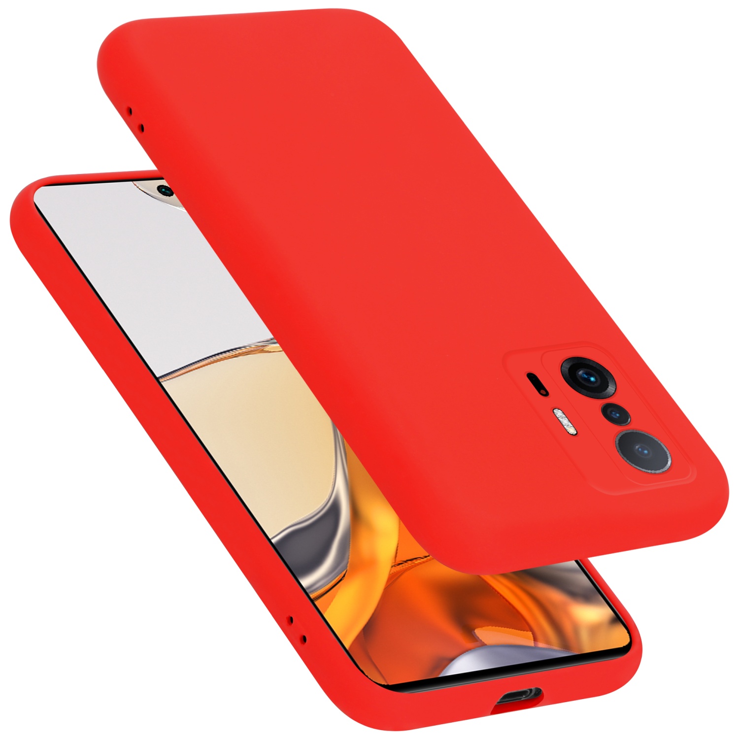 Image of Case Compatible With Xiaomi 11t / 11t Pro Protective Of Flexible Tpu Silicone Back Case Cover Mobile Phone Case, Shockproof, Non-slip, Durable, Easy To Clean, Supports Wireless Charging
