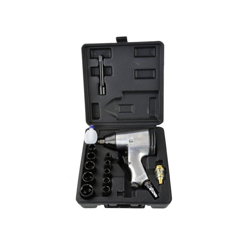 Pneumatic Wrench 1/2" + Hobby Type Socket Set