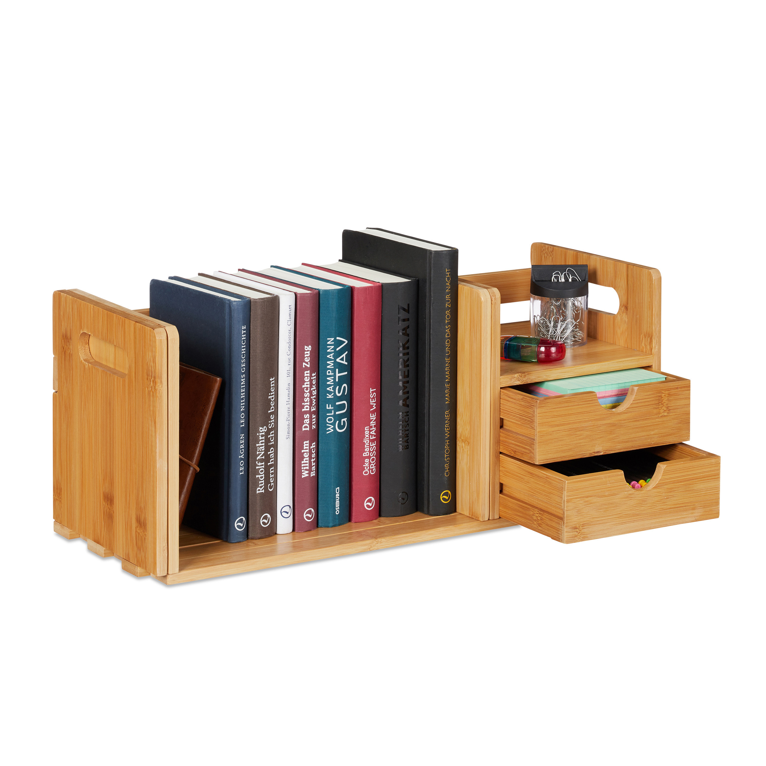 Desk Organizer In Natural - (w)80.5 X (h)21 X (d)19 Cm