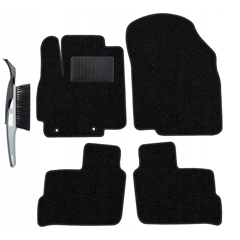 Image of Velvet Car Mats Set Compatible With Ii 2013-