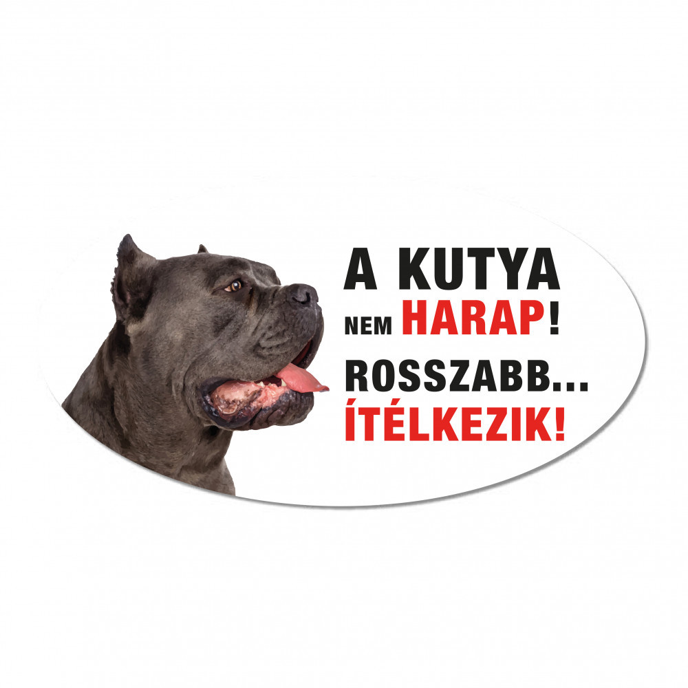 Beware Of Dog Bite Sign - Plastic: retailer-supplied image