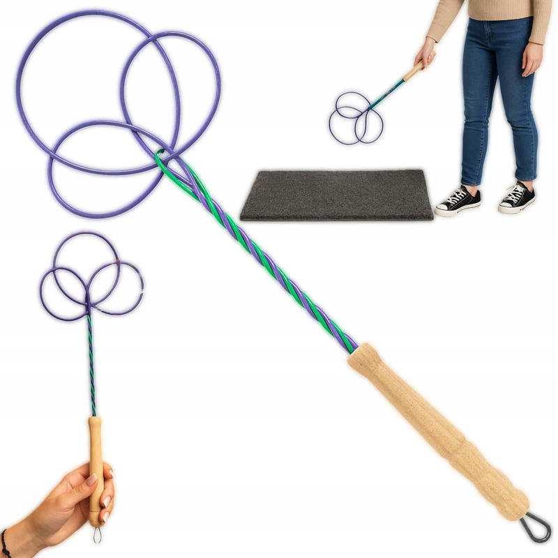 TEMU Broom For Carpets With A Wooden Handle - Light, Metal