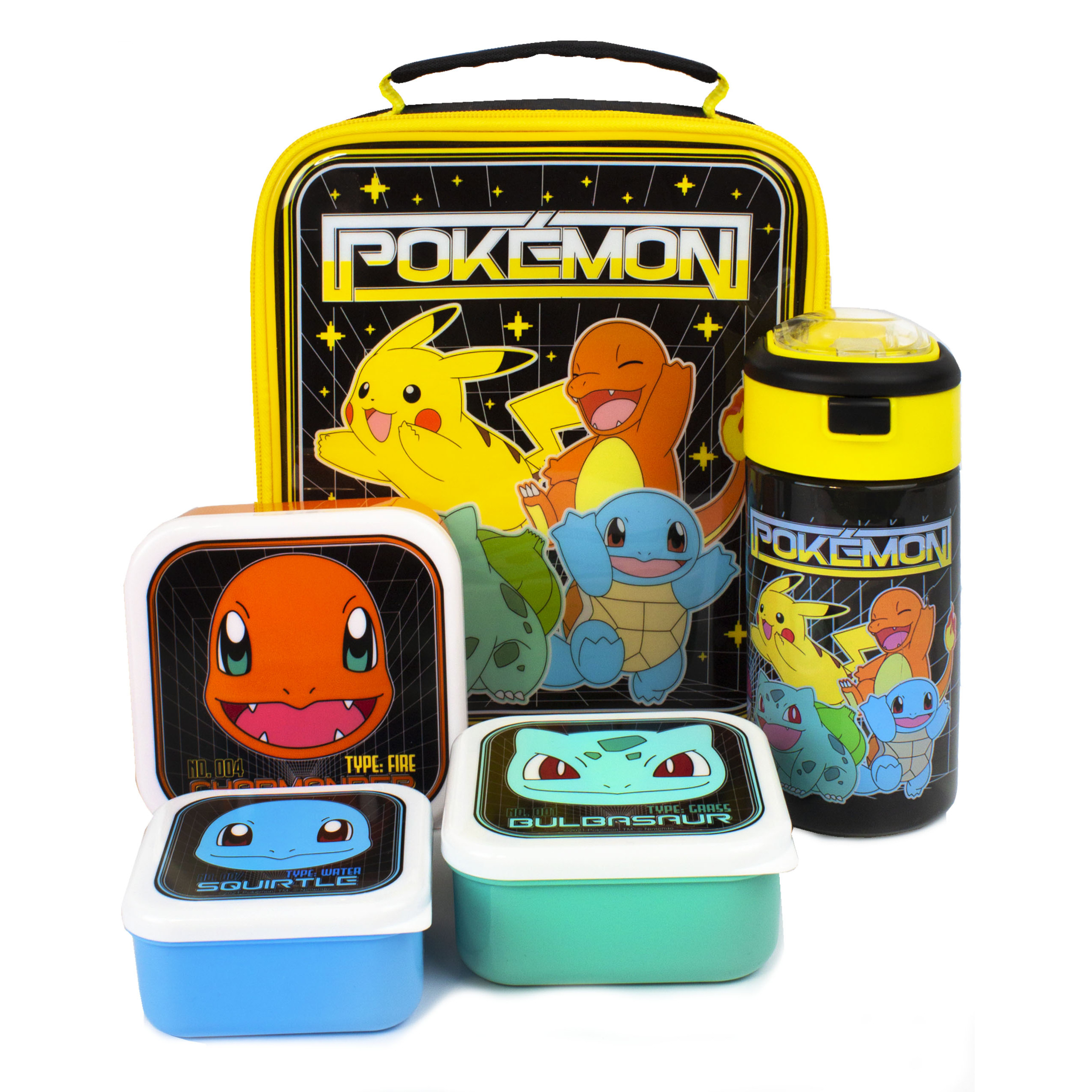 TEMU Lunch Bag Set | Adventure With Pikachu, , , | 5-piece School Dinner Bag With Bpa- Bottle & | Fun