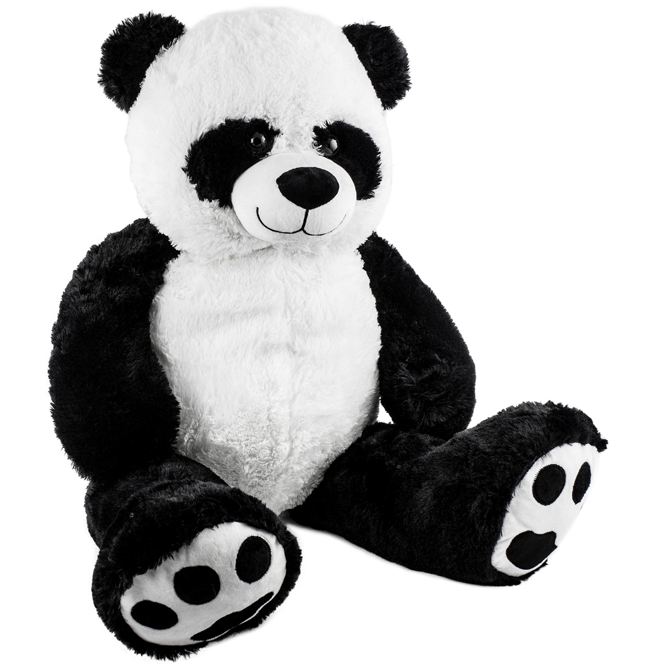 Image of Brubaker Xxl Panda 100 Cm Tall Plush Stuffed Animal Teddy Bear