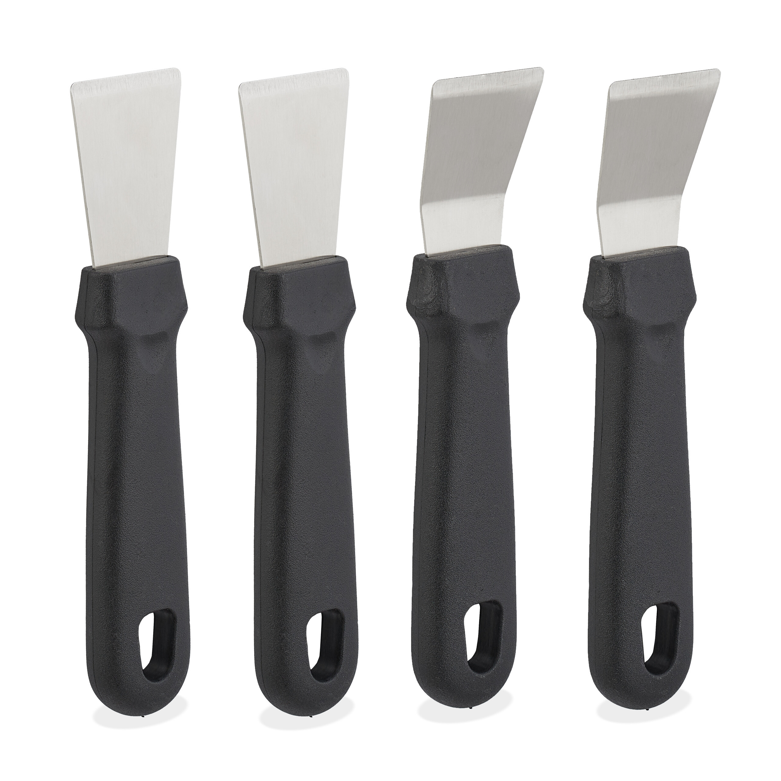 Image of 4 X Cleaning Scrapers In Black/silver
