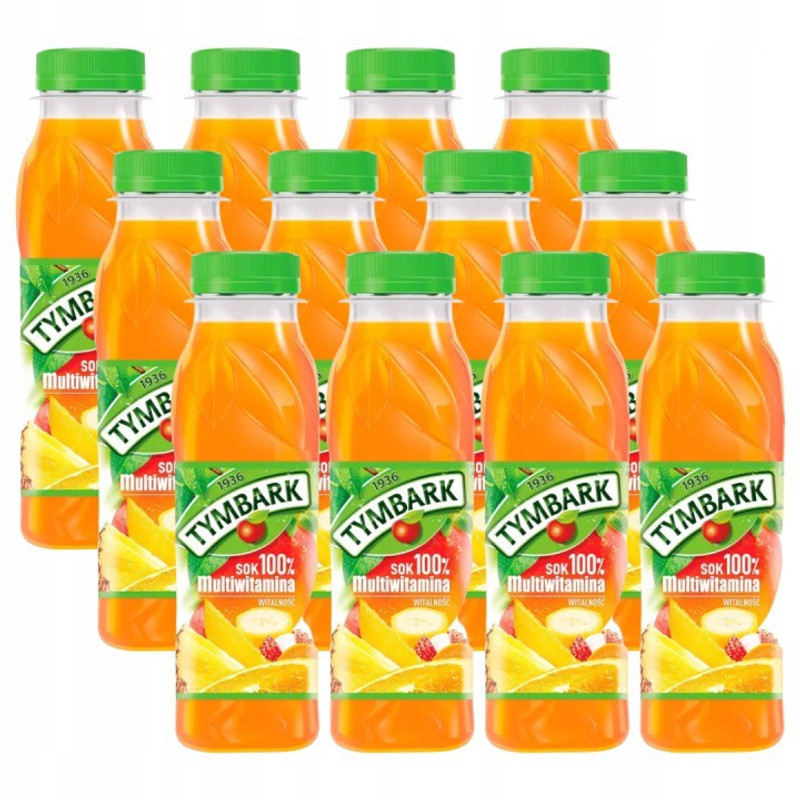 Image of Tymbark Juice 100% Multivitamin 300 Ml X 12pcs