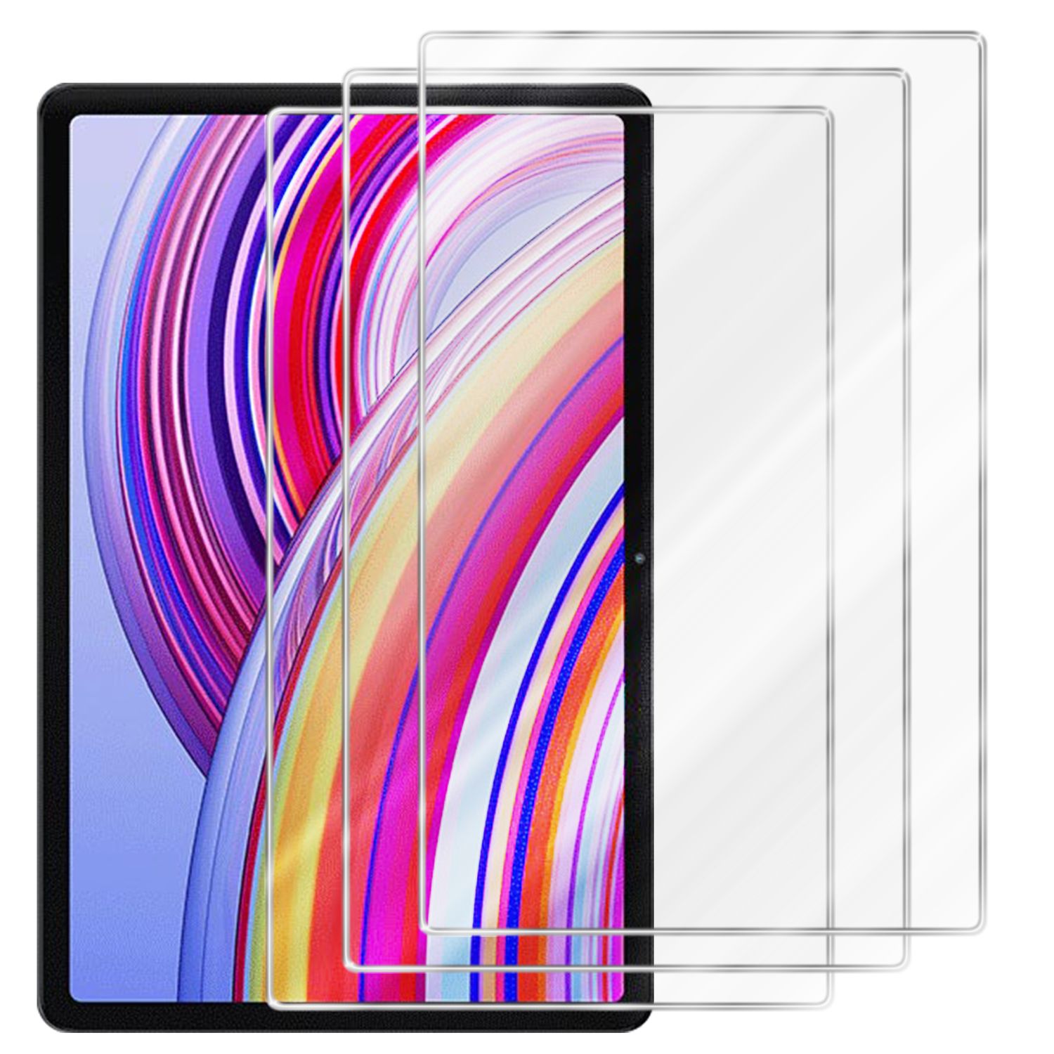 Image of 3-pack Tempered Glass Screen Protector Compatible With Xiaomi Redmi Pad Pro 2024, Hardened Armor Protective Film