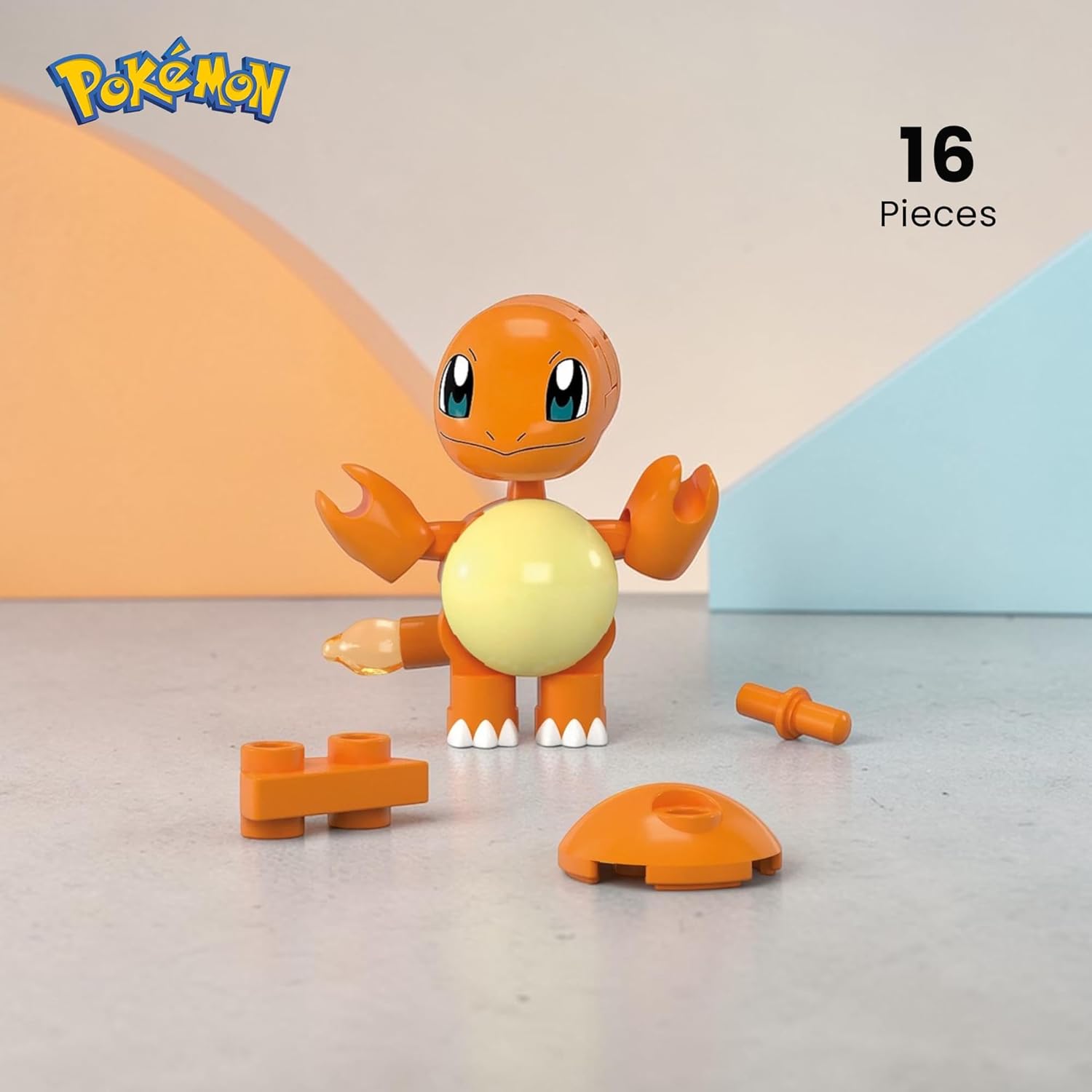 MEGA Pokémon Charmander Building Toy Kit with Action Figure