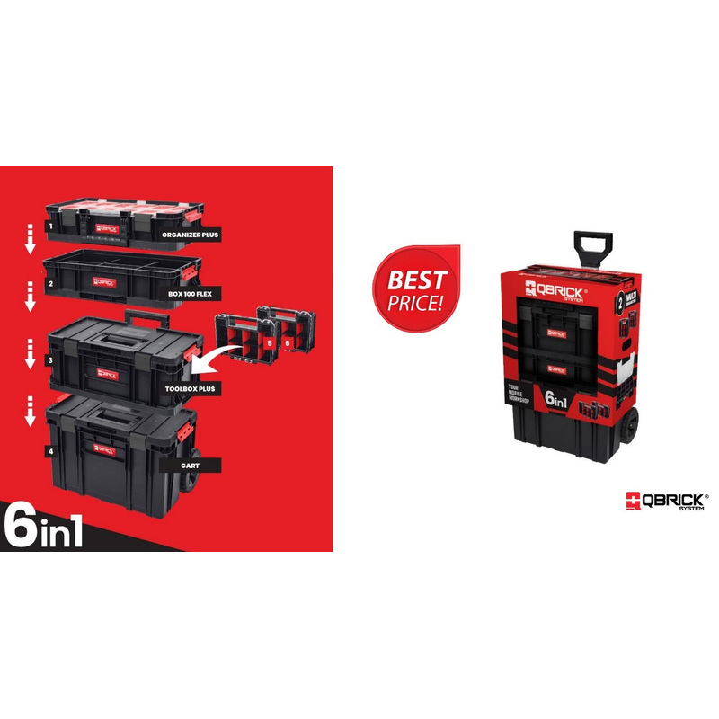TEMU QBRICK SYSTEM CHARIOTS ENSEMBLE 6 EN 1 - RÉFÉRENCE N2597