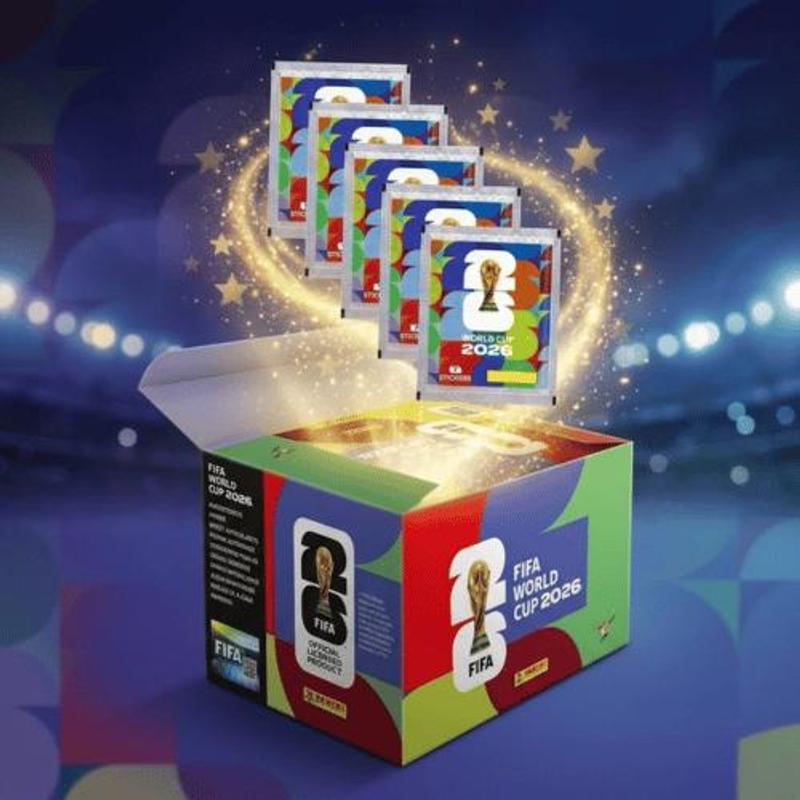 Panini Fifa World Cup 2026 Sticker Sets (5, 10, Or 15 Packs)