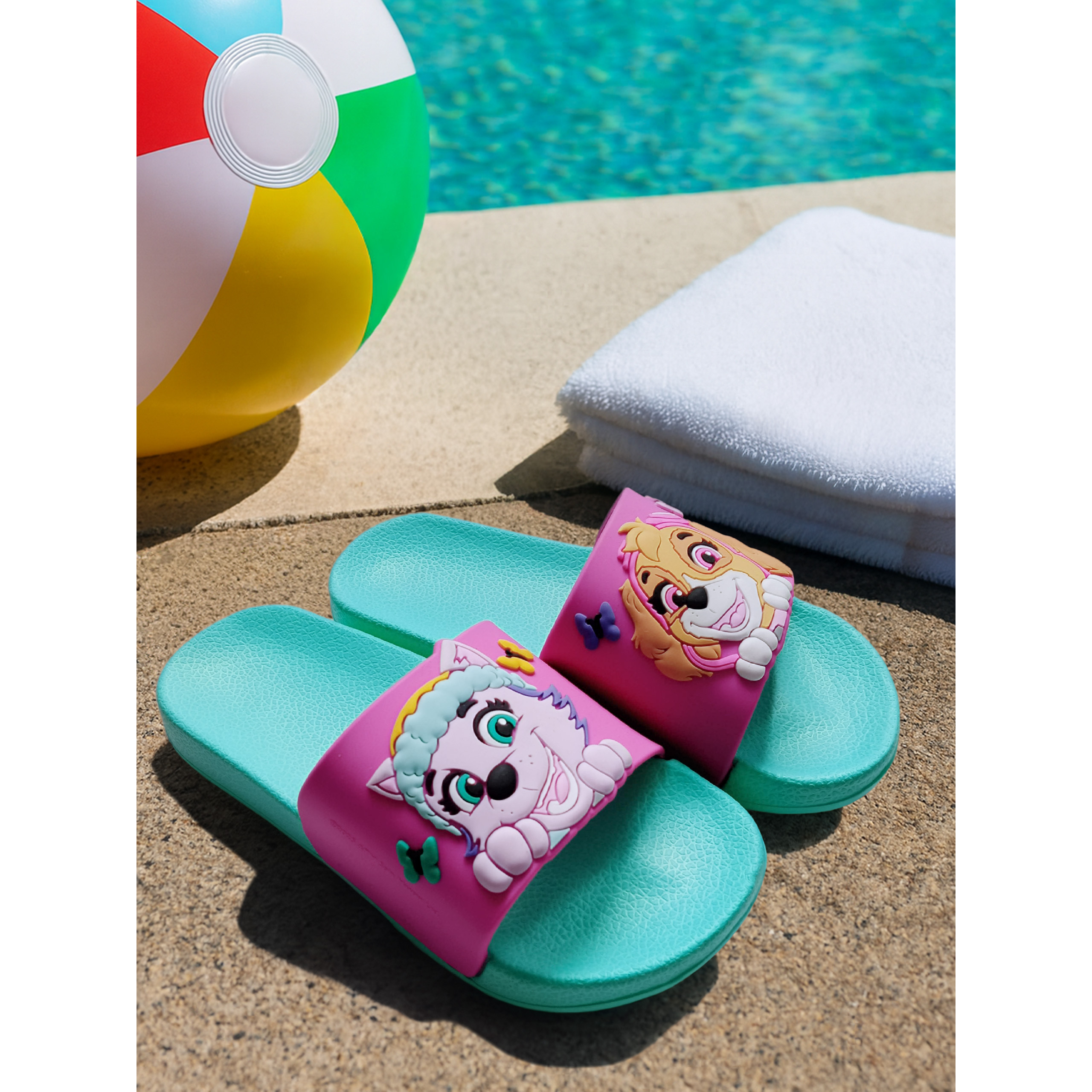 Image of Girls' Water Slides - And Kids' Non-slip Bath Slides Slippers Sandals, Pink