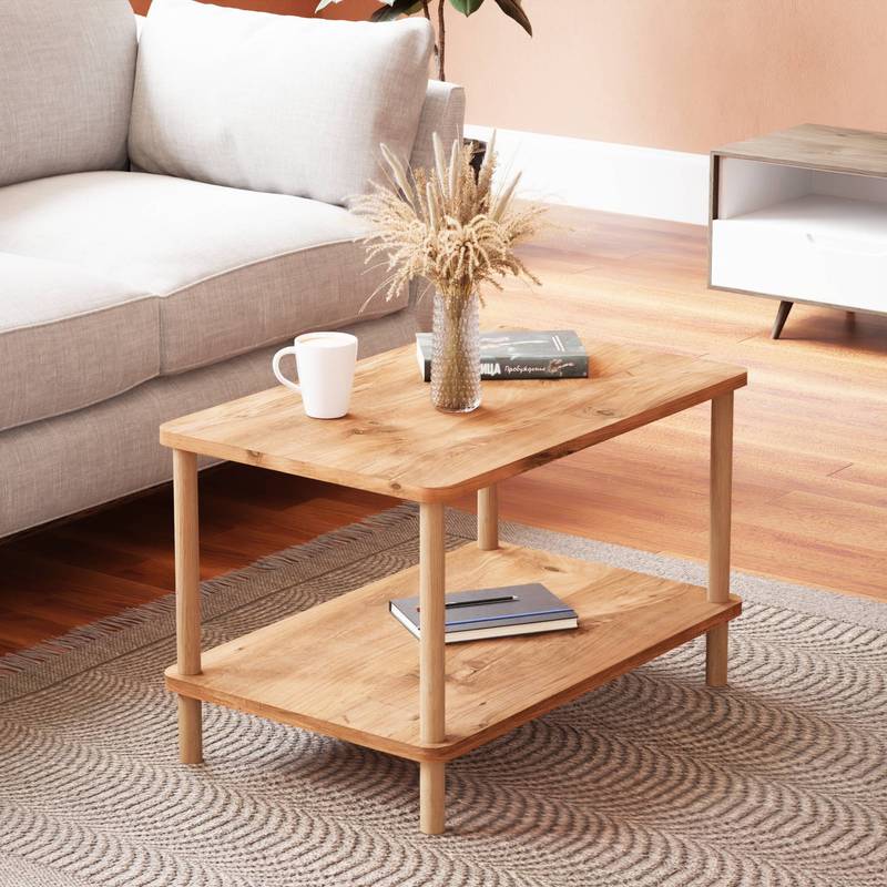 Image of Coffee Table, Rectangular Living Room Table, 43 X 70 X 44 Cm, Sofa Table In Colors