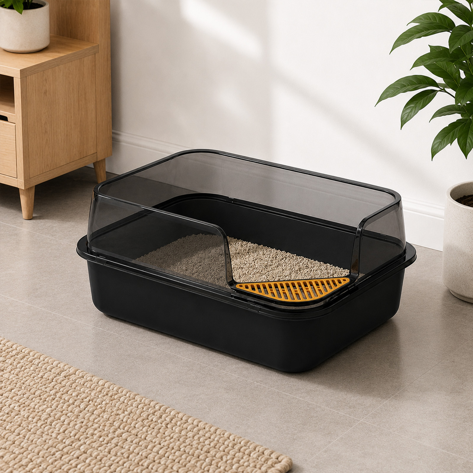 Image of Practical Box With Integrated Scoop, For And