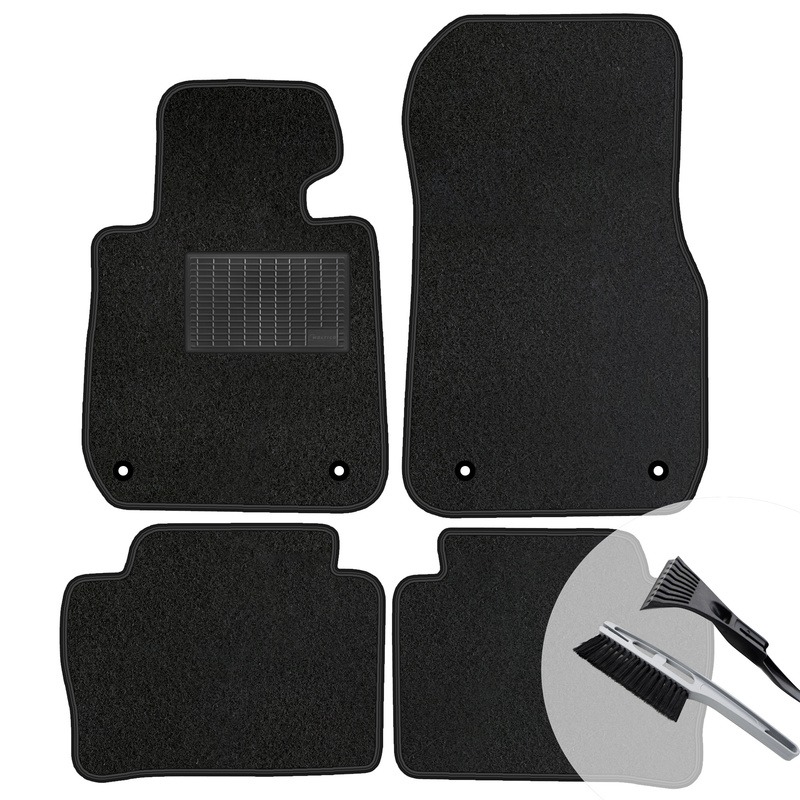 Image of Velour Floor Mats Complete Set Fitting For Mini Cooper F55 2014-2023