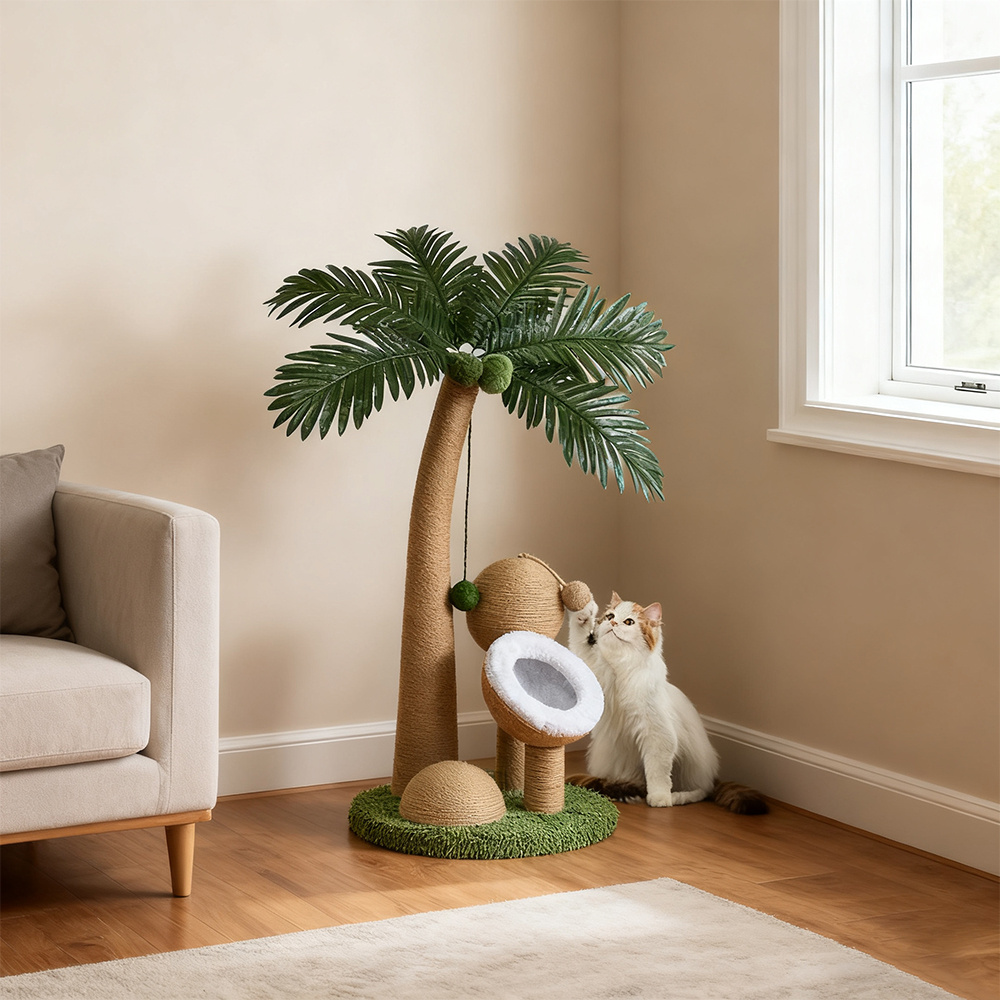 Medium Cat Scratcher Tree with Hanging Ball