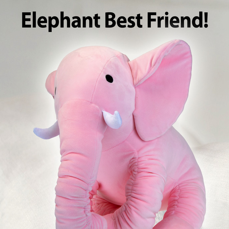 Ultrasoft 40cm Pink Elephant Plush Toy