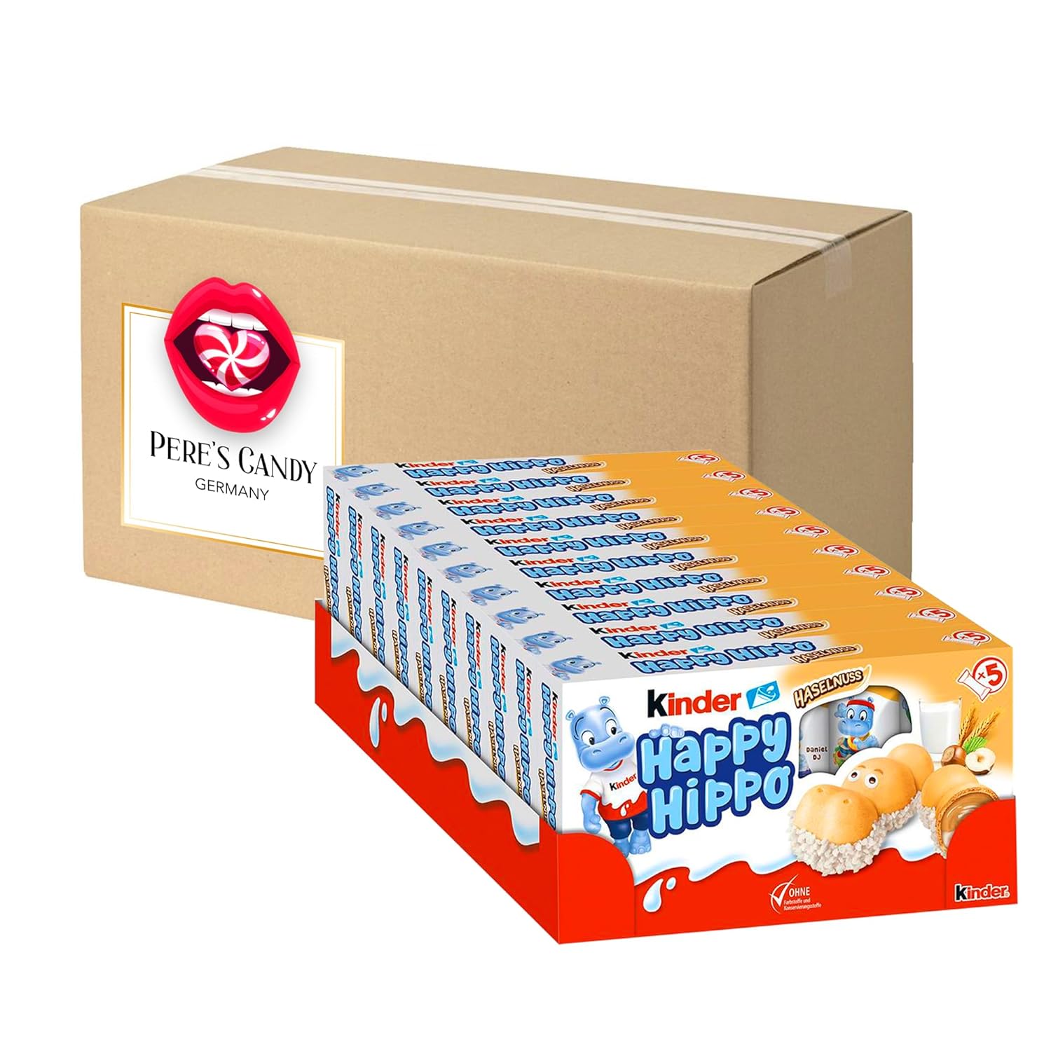 Kids Happy Hippo Hazelnut 10x103.5g