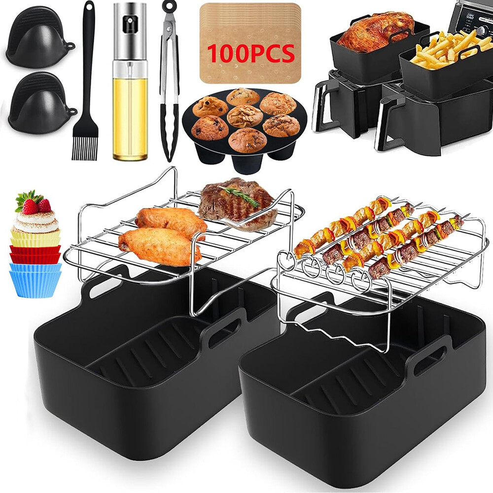 TEMU 22pcs Per Set Accessories For Hot Air Fryer For Af400eu Af300eu, Air Fryer Accessories, Hot Air Fryer Accessories, Air Fryer Accessories
