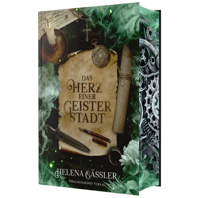 Image of The Heart Of A Ghost Town - Book - Captivating Steampunk Ghost Story Jewelry Edition With Color Print Guarantee - Helena Gäßler - German - 2025 - Drachenmond Verlag - Ean 9783691300413