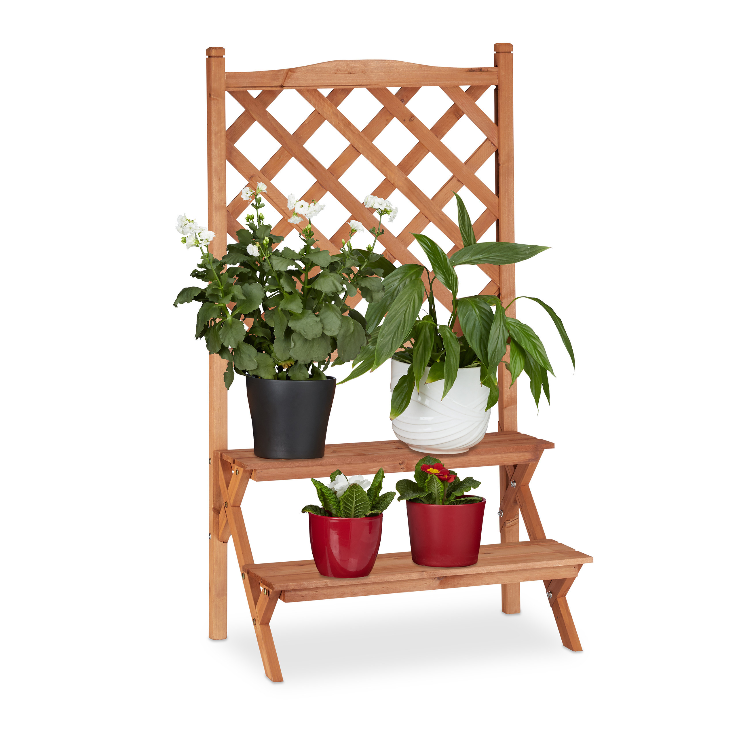 Flower Ladder In Natural - (w)61 X (h)110 X (d)40 Cm