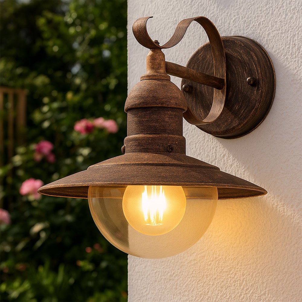 TEMU Outdoor Wall Spot Light Fixture For Garden, Yard, And Pathway - Stainless Steel Retro Vintage Lighting