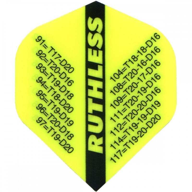 Ruthless Checkouts Dart Flights - 100 Micron - No2 - Std