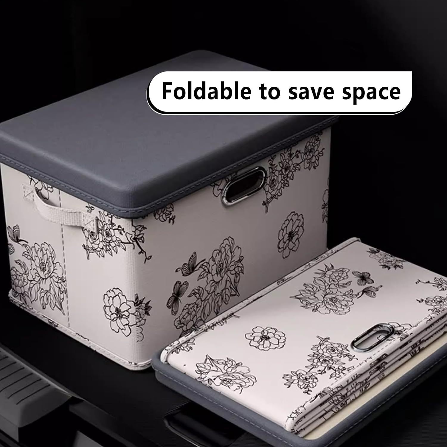Durable Design Storage Boxes with Wooden Boards
