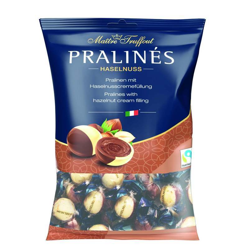 Image of Master Truffout Praline Duo With Hazelnut Cream Filling 125g