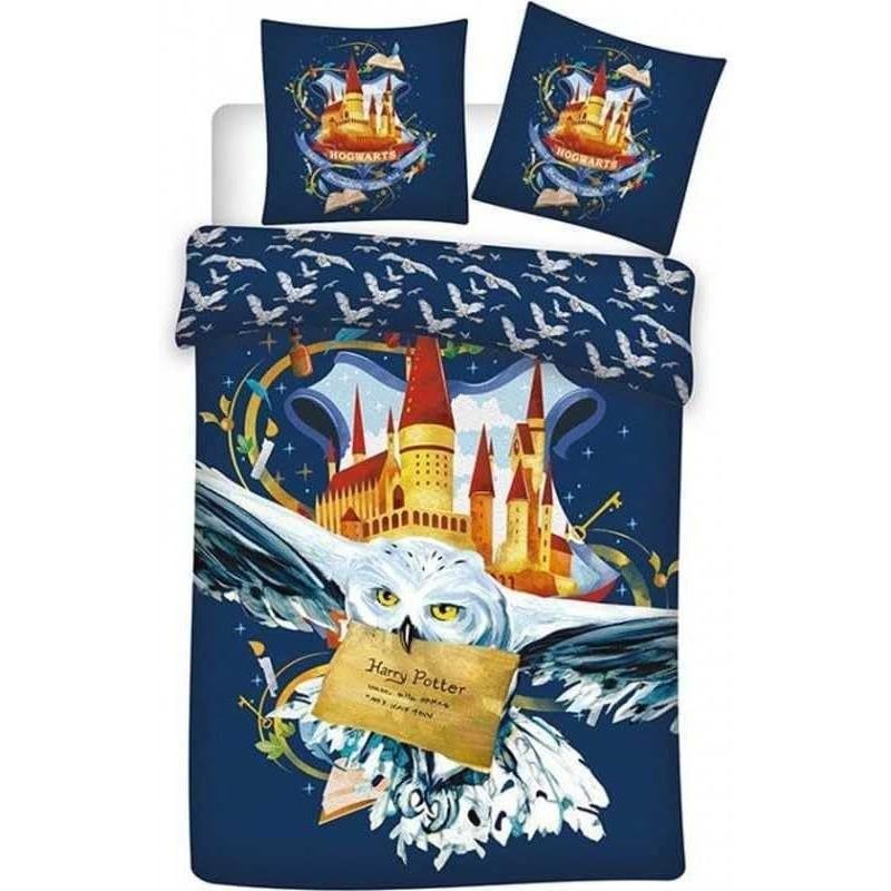 TEMU arlis Parure de Couette Harry Potter- 1 Housse de Couette 140x200 + 1 taie 63x63cm (Parure de lit Harry Potter - G)