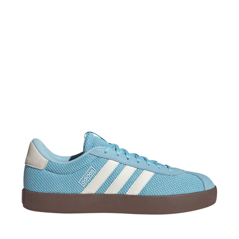 Image of Vl Court 3.0 Ih6578 Blue Men's Sports Sneakers, Everyday Low-laced With Textile Upper, Synthetic Leather, And Rubber Sole.